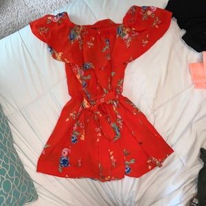 Cute off the shoulders romper